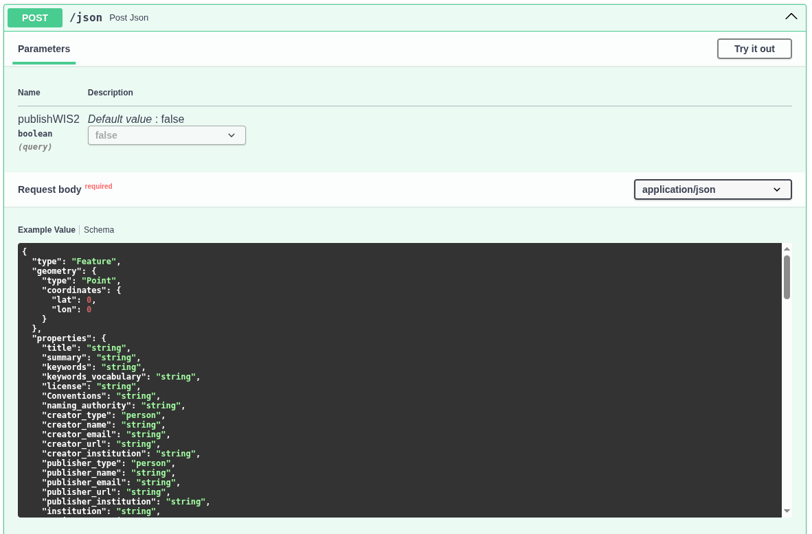 JSON Endpoint