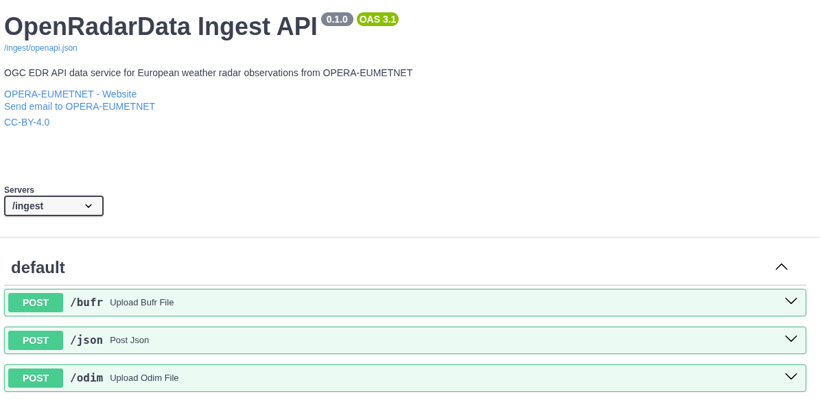 Ingest Endpoints